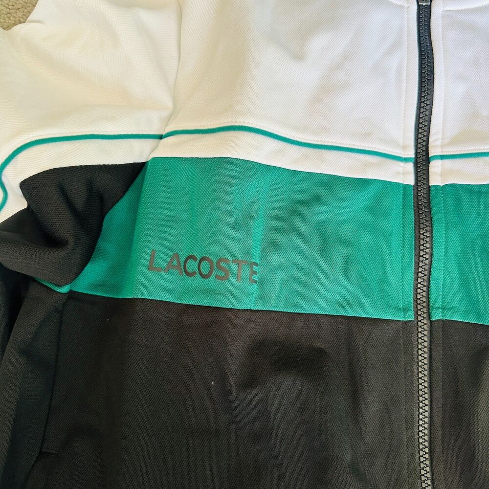 Lacoste Sport Men's Green and Black Tracksuit Set, Size L - Picture 8 of 12